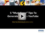 Webinar: 5 'Must Know' Tips To Generate Buzz on YouTube