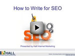 Webinar: How to Write for SEO