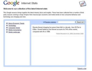 Google Launches Internet Stats