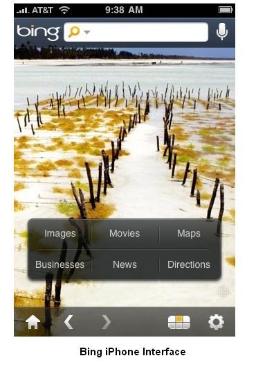 bing iphone 1