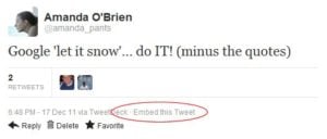 How to embed tweets