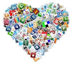 Heart Social Media Icons