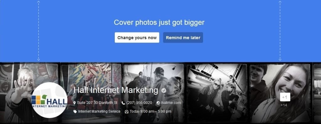 Google+ Cover Photo Change