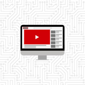 YouTube on desktop graphic