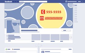 Facebook Cover Images cannot have contact information on them like this. Are your images playing by the rules?