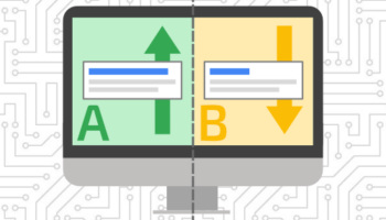 A/B testing ppc ads on desktop computer