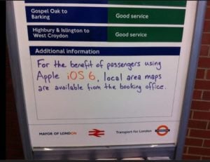 Apple Maps Sign