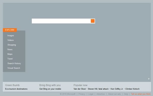 Bing Search Page June 3, 2010