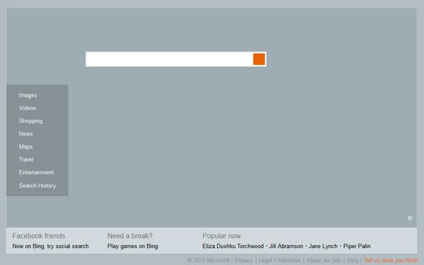 Bing Search Page June 3, 2011