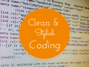 Coding best practices to make your code more legible to humans.