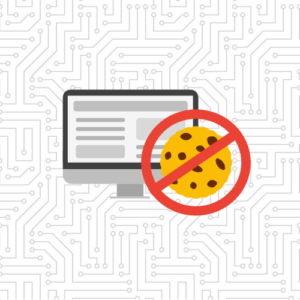 Desktop with no cookie symbol