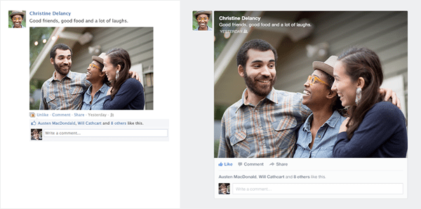 bigger images in facebook's new newsfeed