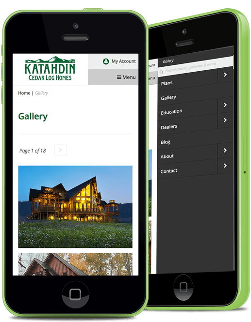 Katahdin Gallery on Mobile Device