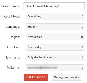 Google Alerts for Brand Management