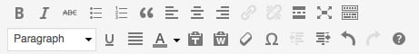 WYSIWYG Toolbar