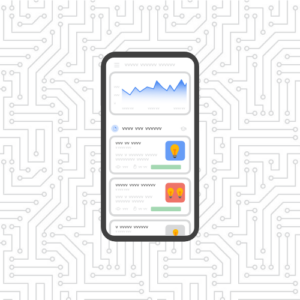 Search Console Insights on mobile graphic