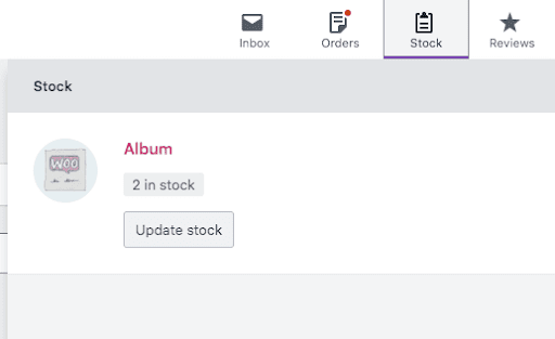 WooCommerce Activity Panel - Stock Management