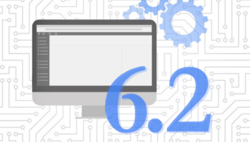 WordPress computer surrounded by gear icons and 6.2